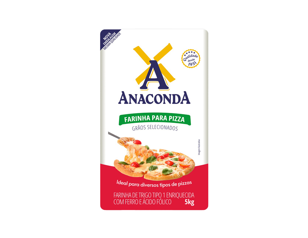 FARINHA DE TRIGO PIZZA ANACONDA 5 KG (FDO 25 KG)